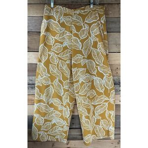 BEIGE by CCI Wide Leg Flowy Floral Palazzo Pants Beach Cruise Resort Vacay Sz M